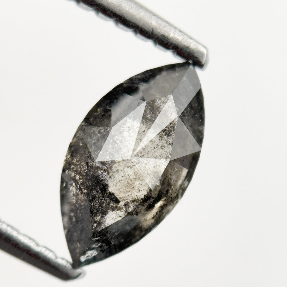 0.78 Ct Marquise Rose Cut Grey Natural Loose Diamond