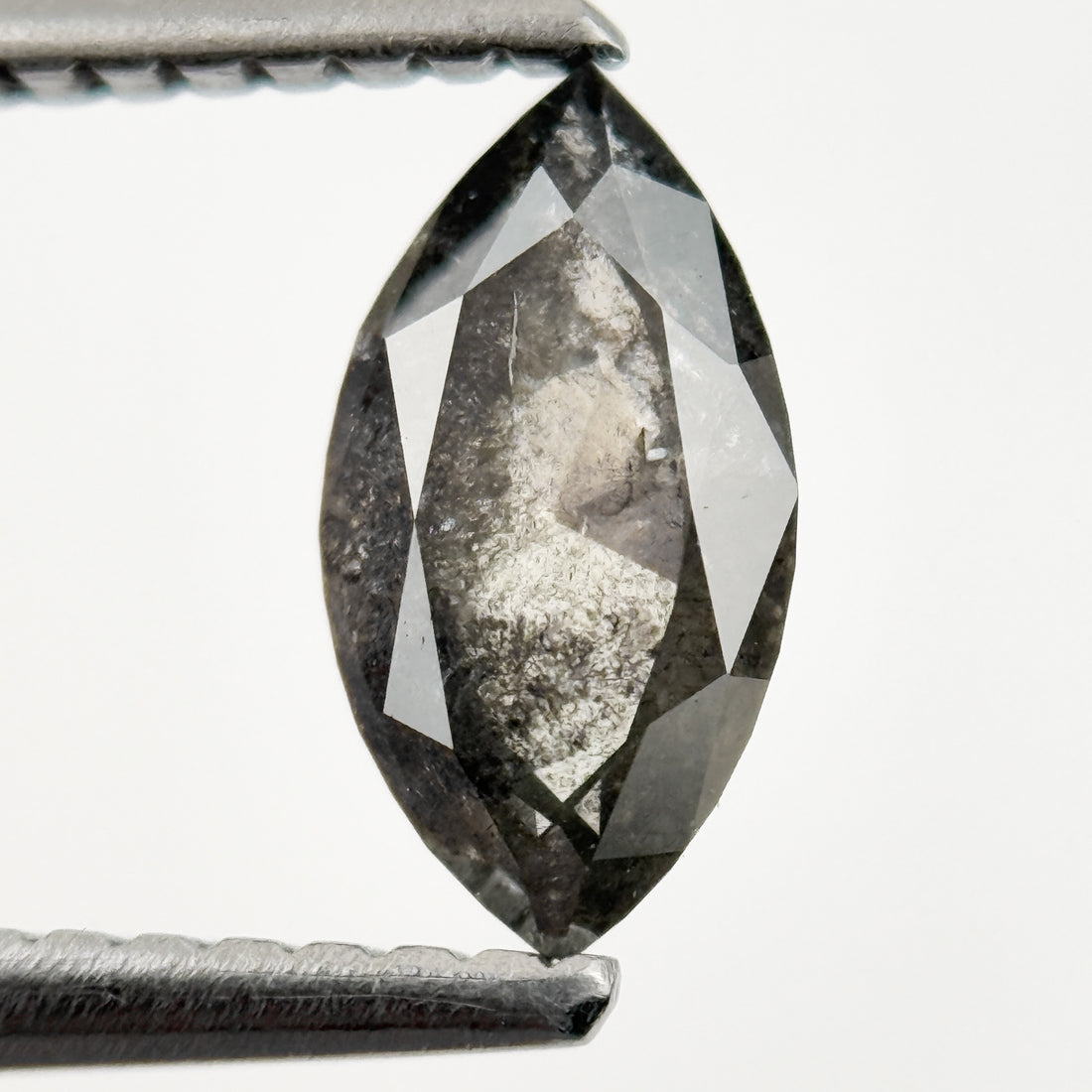 0.78 Ct Marquise Rose Cut Grey Natural Loose Diamond
