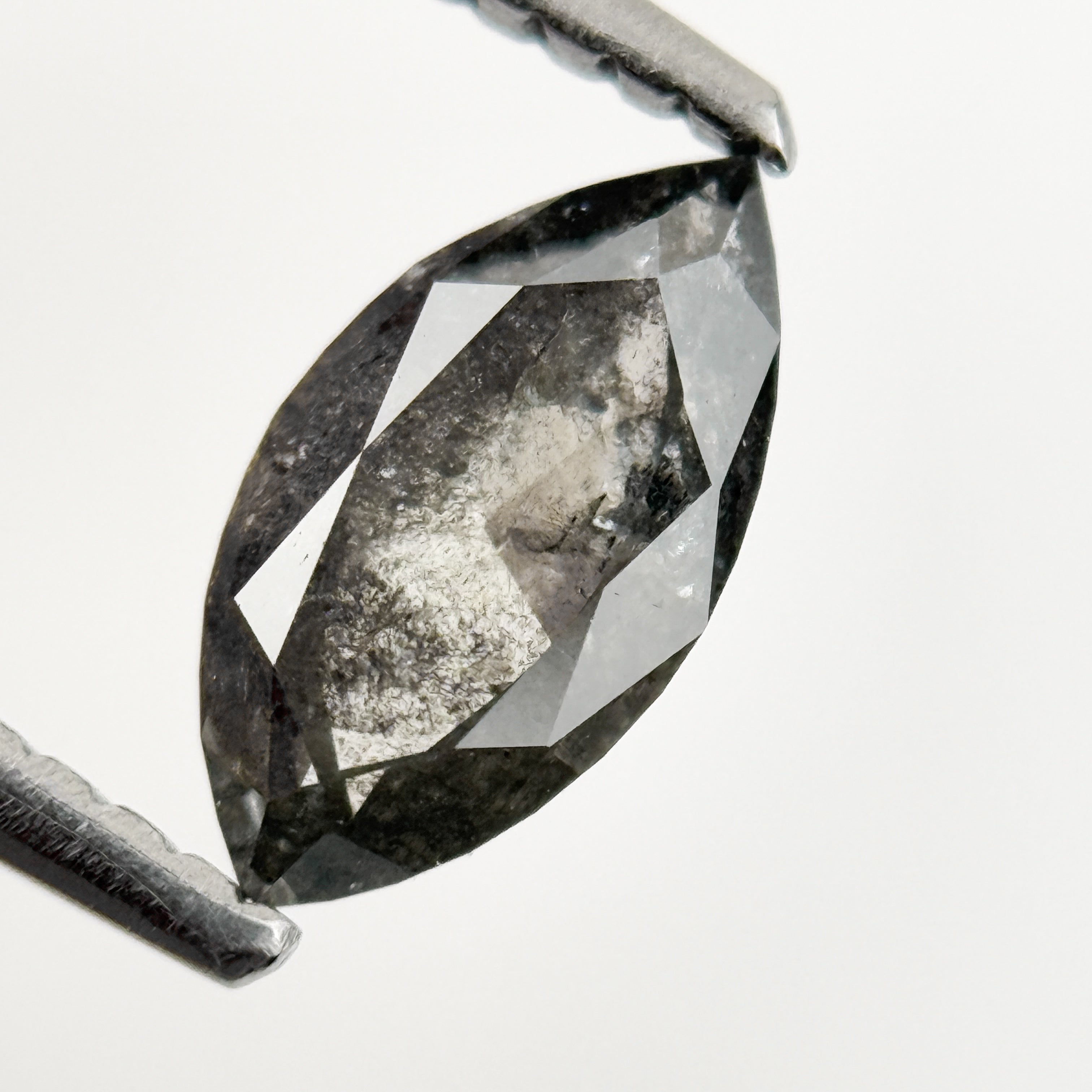 0.78 Ct Marquise Rose Cut Grey Natural Loose Diamond