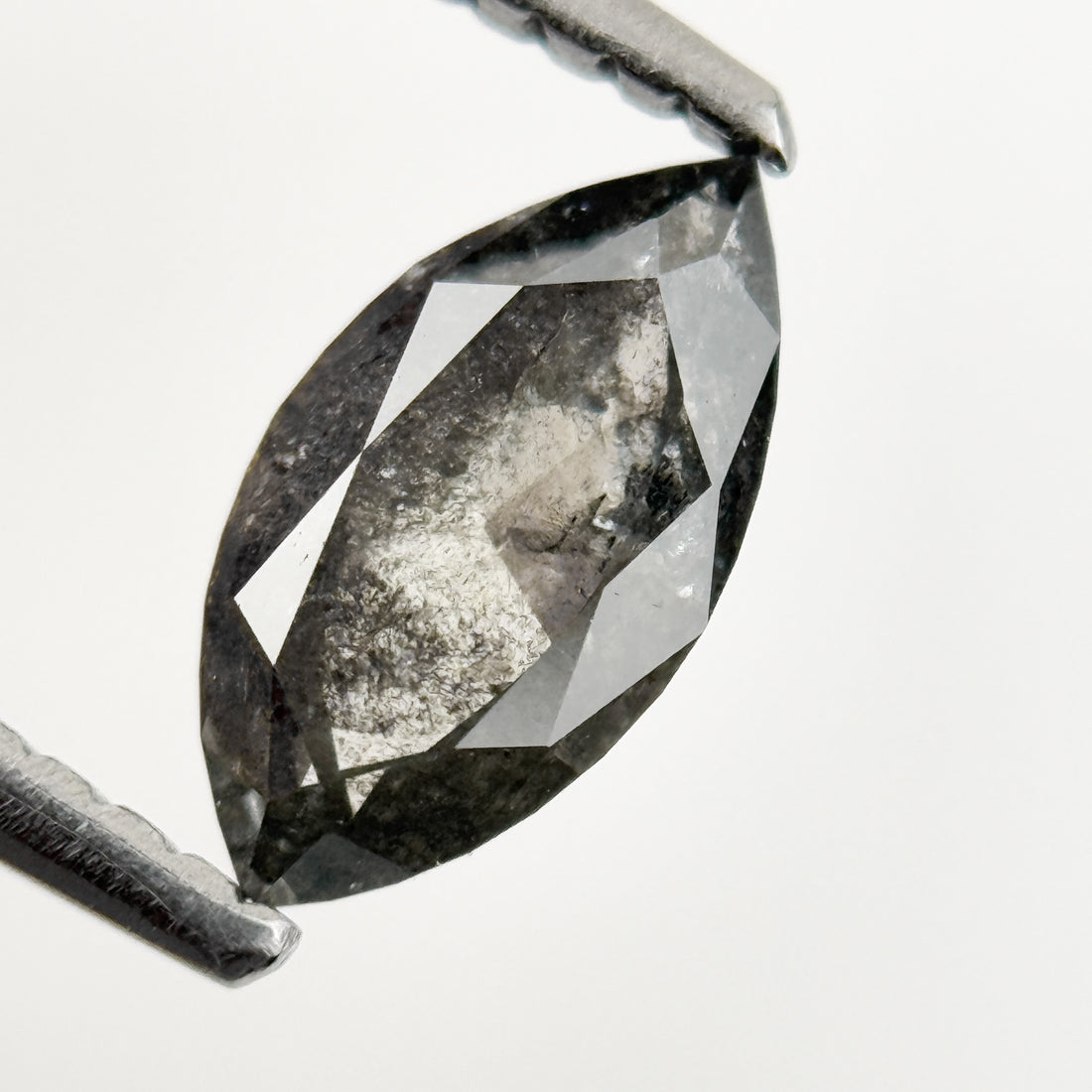 0.78 Ct Marquise Rose Cut Grey Natural Loose Diamond