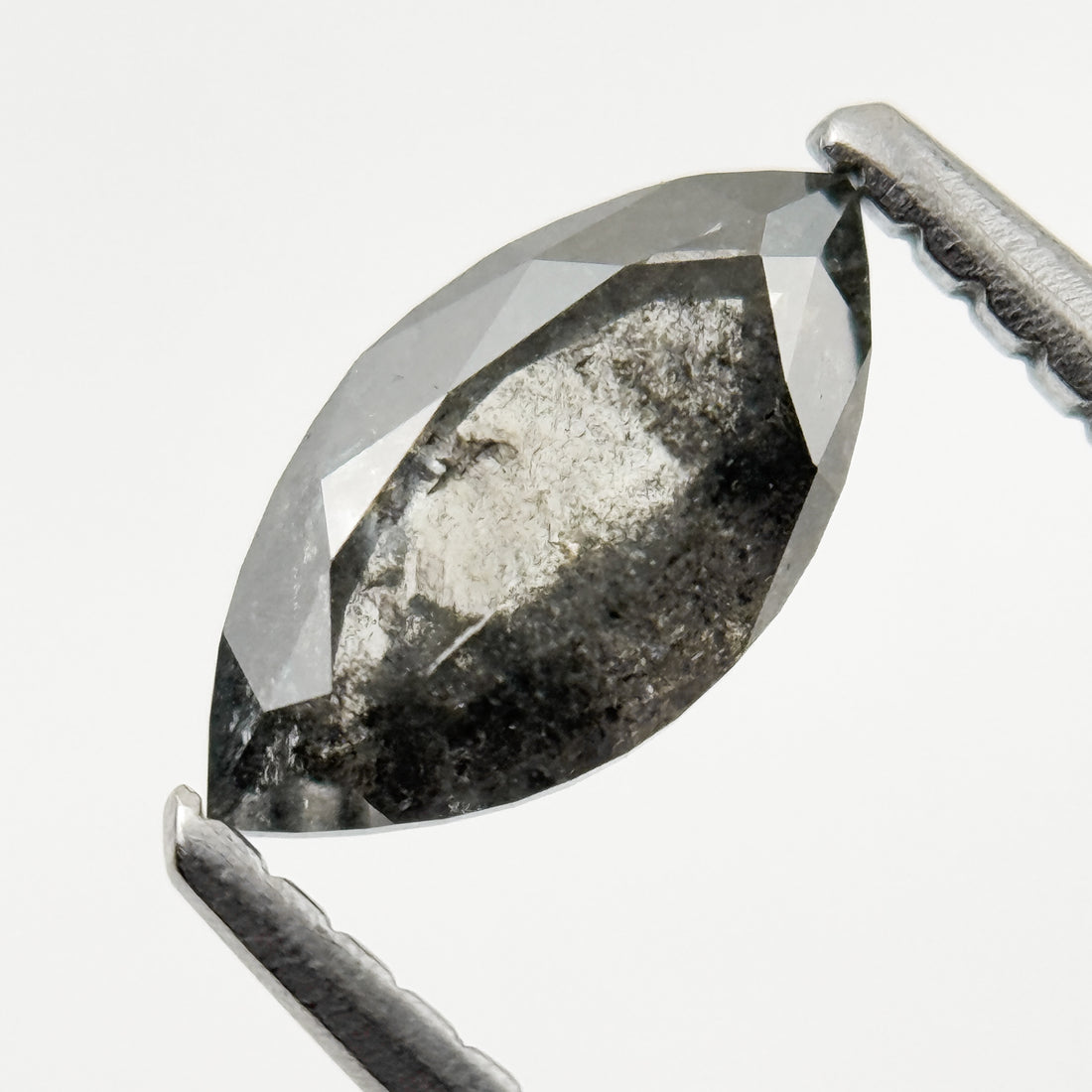 0.78 Ct Marquise Rose Cut Grey Natural Loose Diamond