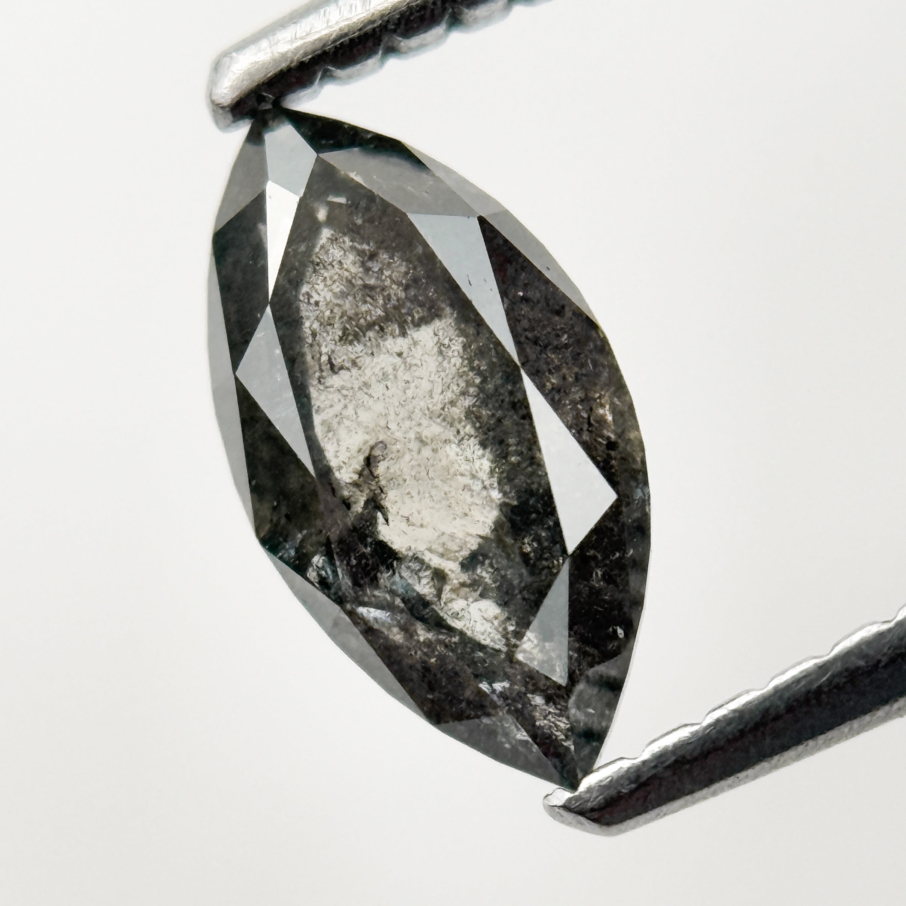 0.78 Ct Marquise Rose Cut Grey Natural Loose Diamond