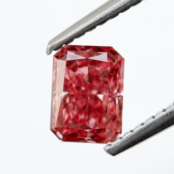 1.0 Ct Emerald Brilliant Cut Pink Natural Salt and Pepper Diamond