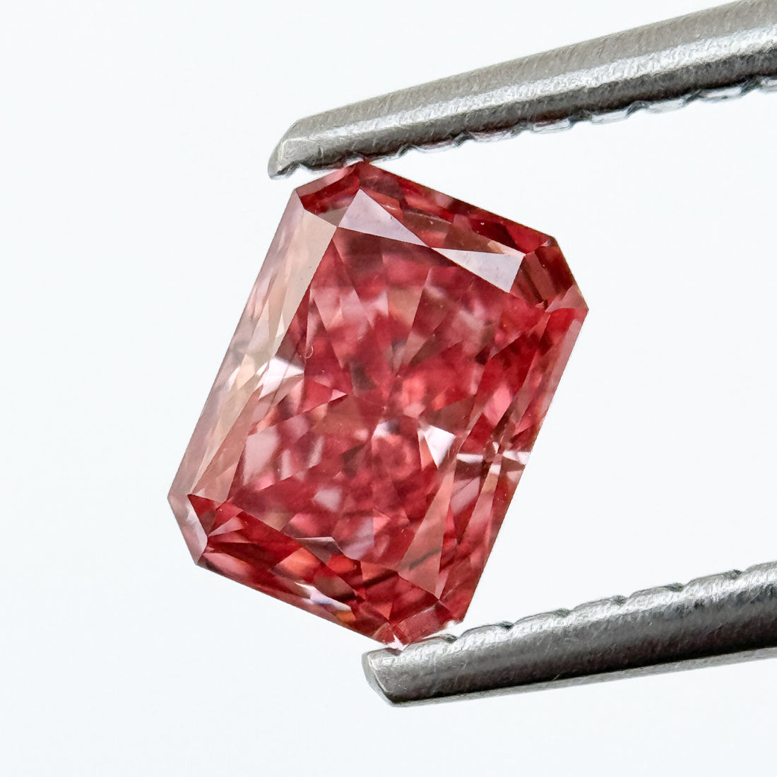 1.0 Ct Emerald Brilliant Cut Pink Natural Salt and Pepper Diamond