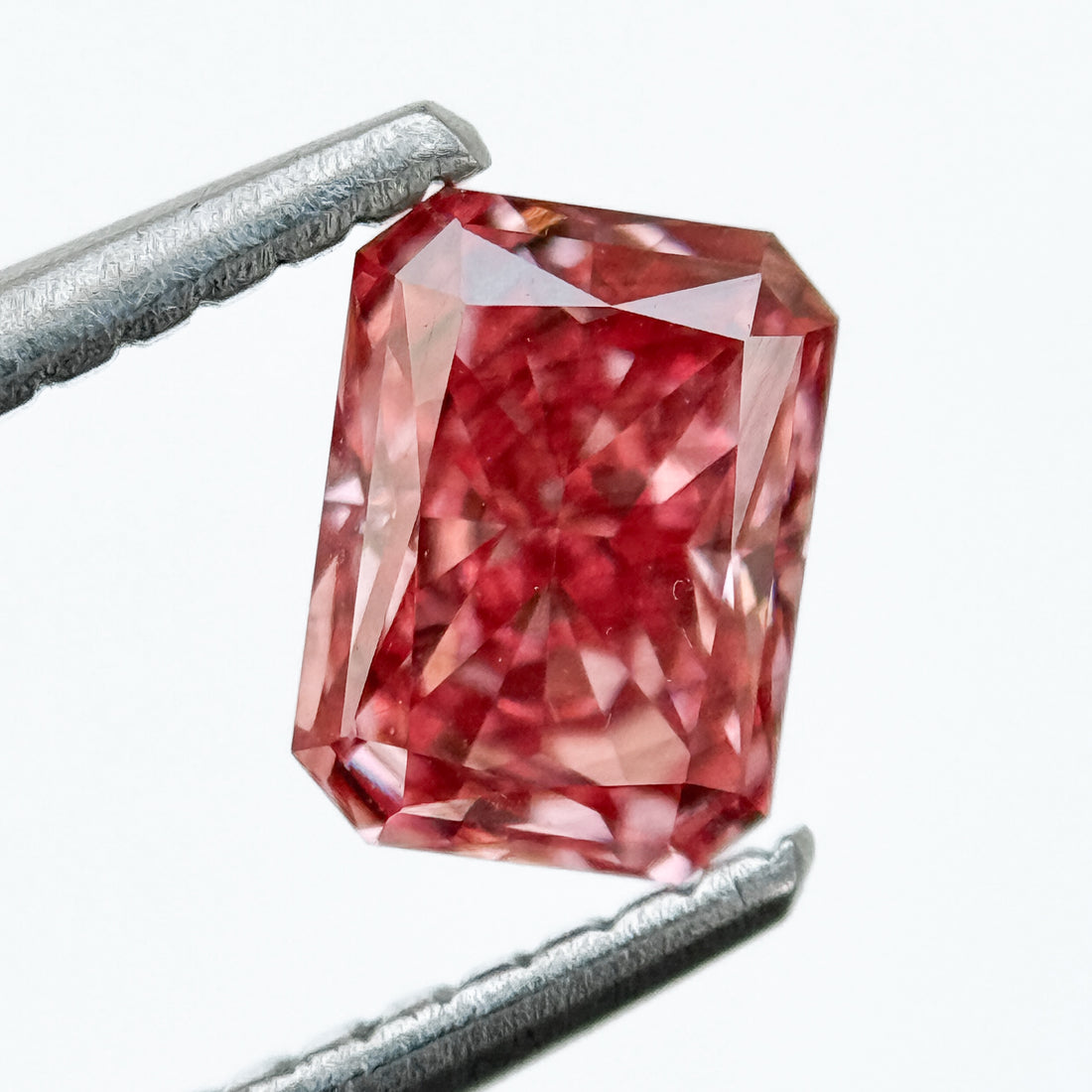 1.0 Ct Emerald Brilliant Cut Pink Natural Salt and Pepper Diamond