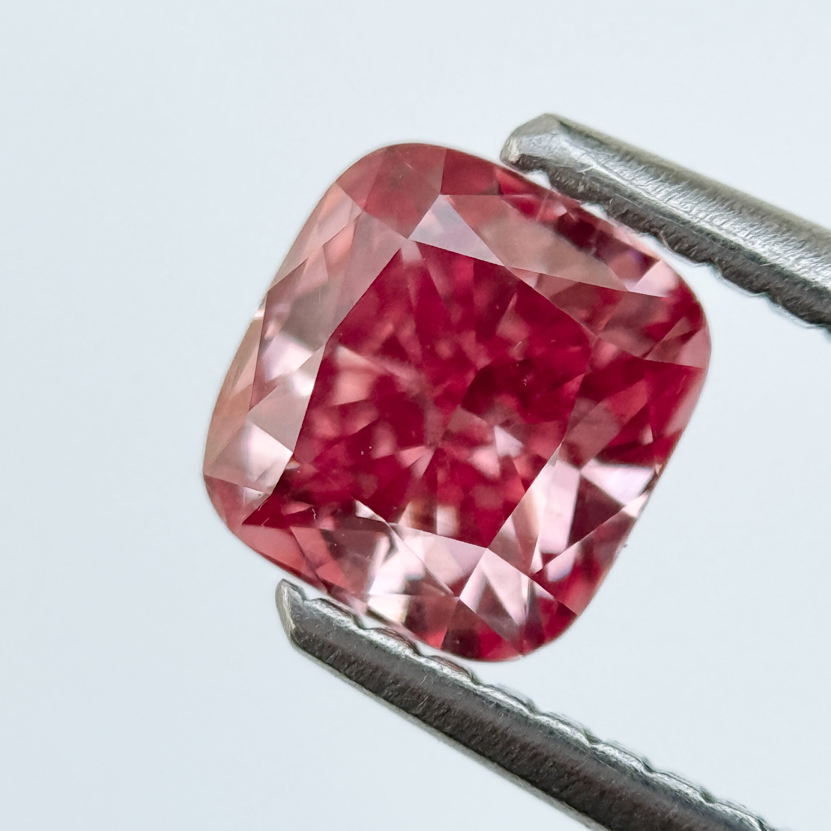 1.0 Ct Cushion Brilliant Cut Pink Natural Salt and Pepper Diamond