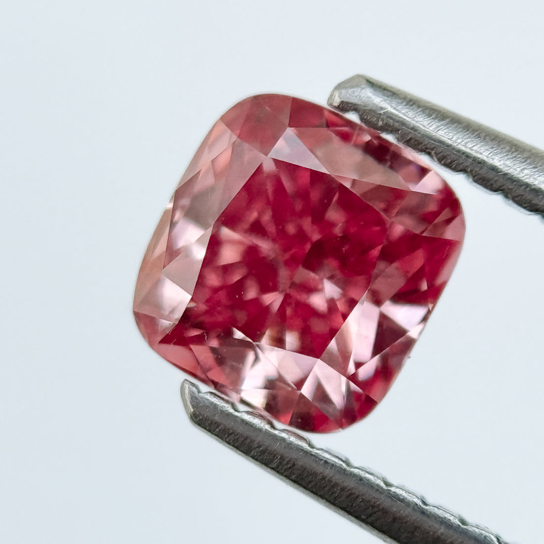 1.0 Ct Cushion Brilliant Cut Pink Natural Salt and Pepper Diamond