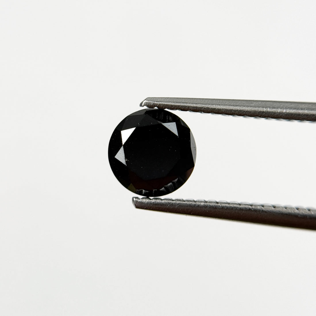 1.50 Ct Round Brilliant Cut Black Natural Fancy Diamond