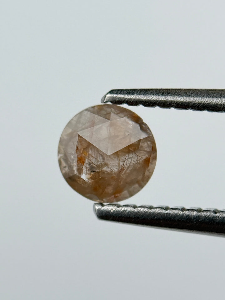 0.32 Ct Round Rose Cut Red Natural Diamond Loose