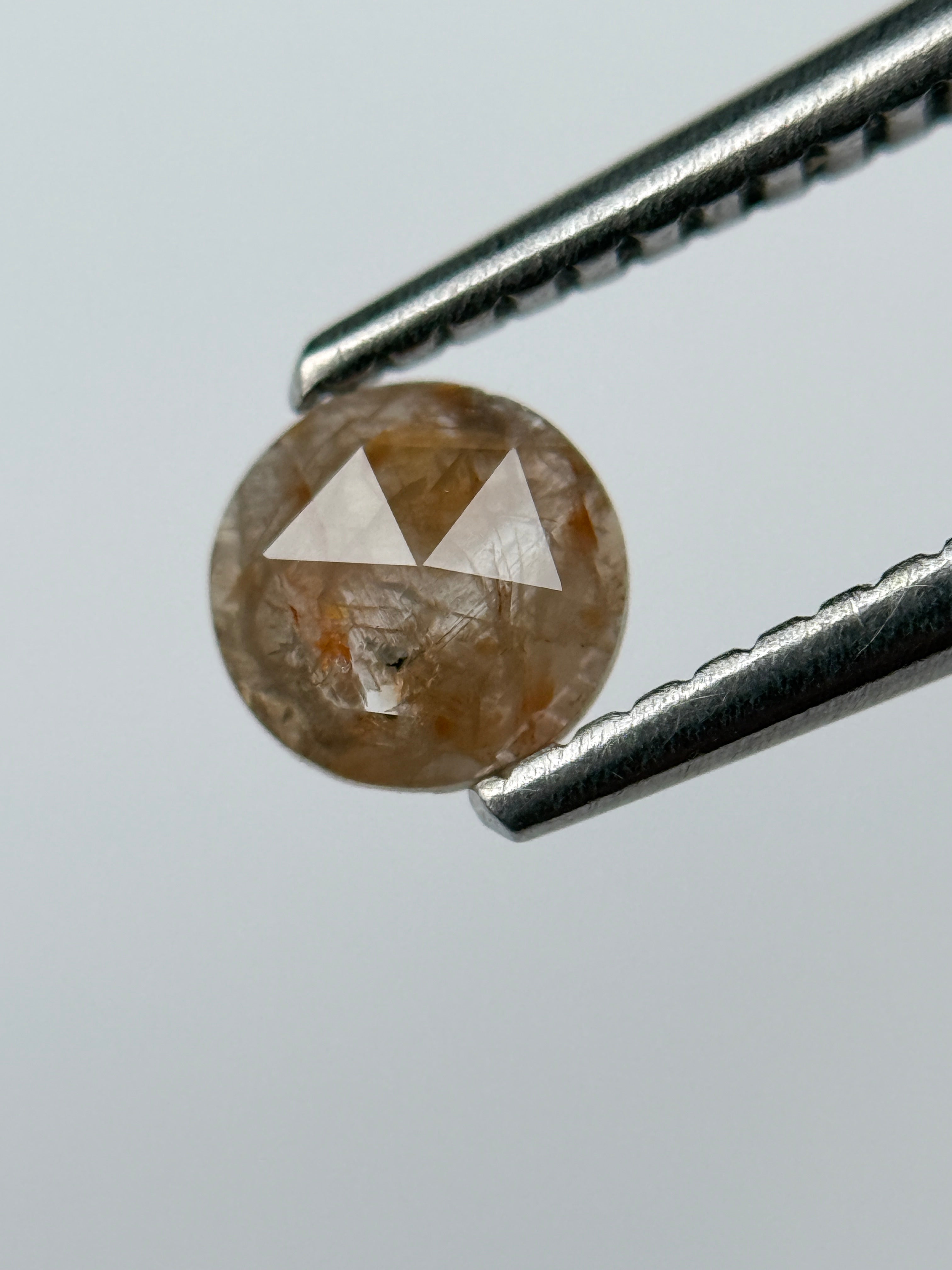 0.32 Ct Round Rose Cut Red Natural Diamond Loose