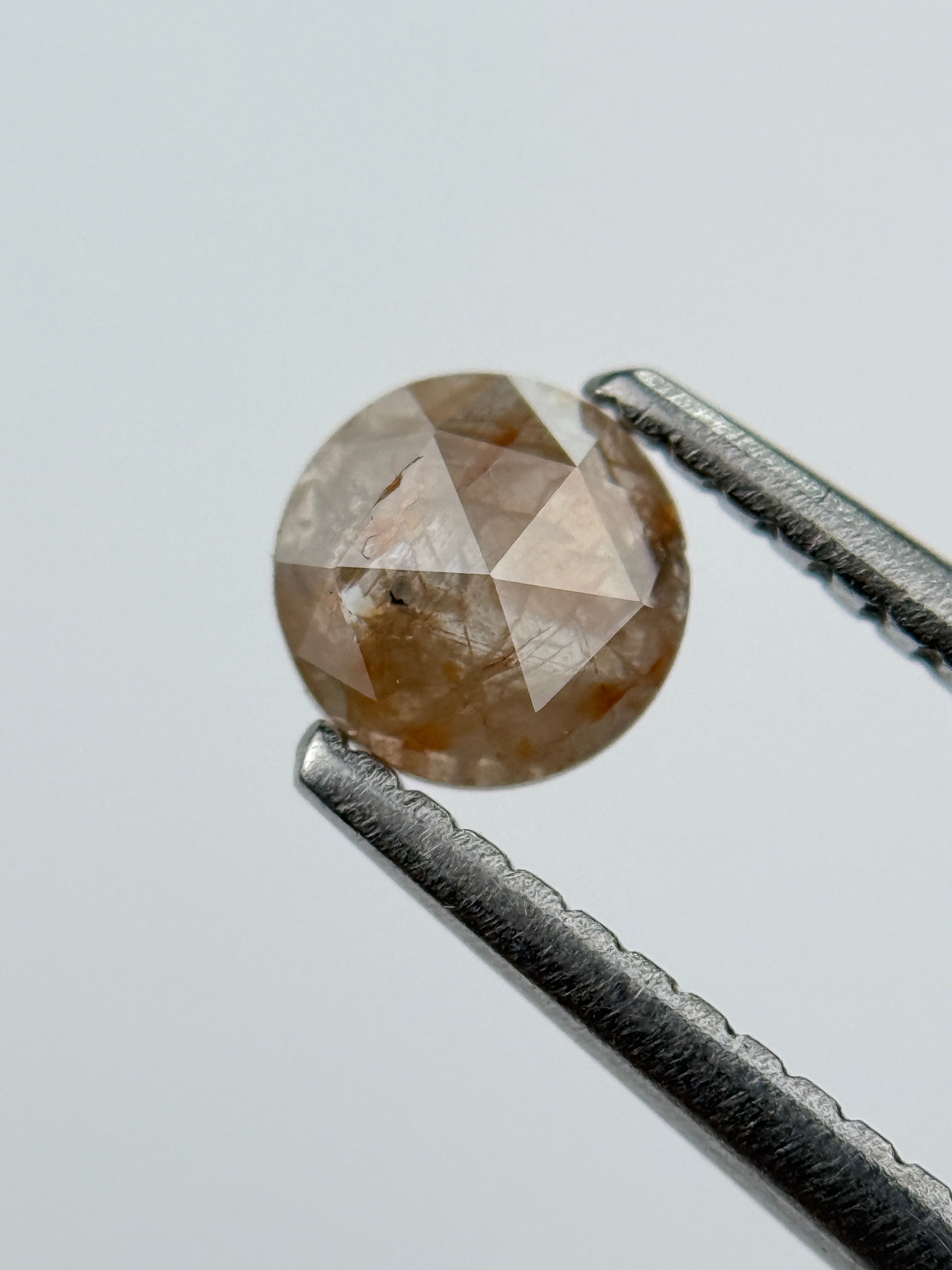 0.32 Ct Round Rose Cut Red Natural Diamond Loose