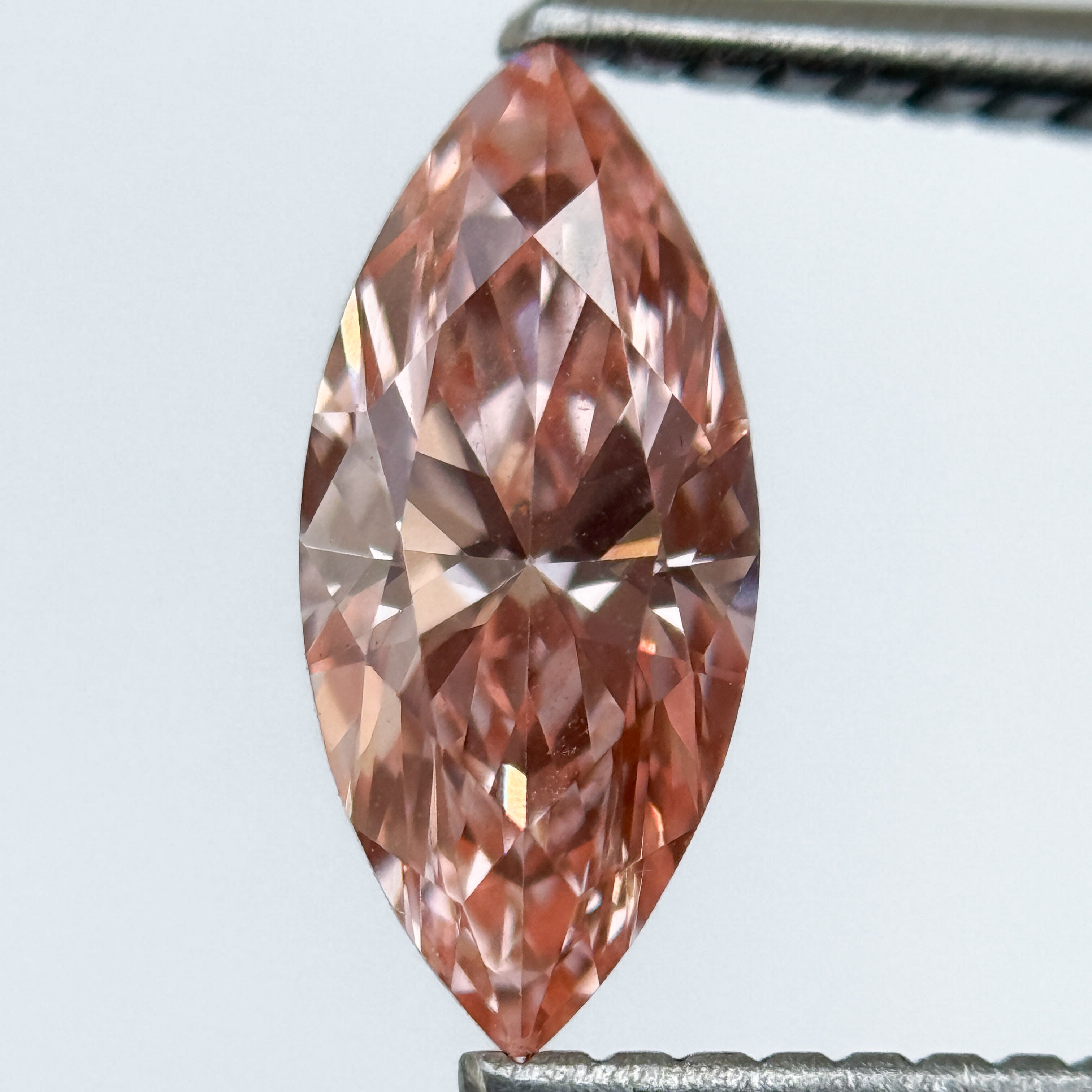 1.01 Ct Marquise Brilliant Cut Pink Natural Salt and Pepper Diamond
