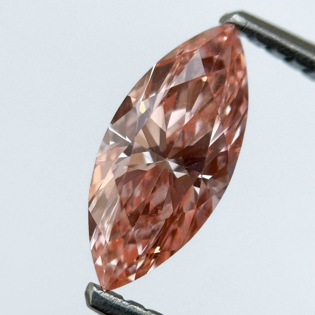1.01 Ct Marquise Brilliant Cut Pink Natural Salt and Pepper Diamond