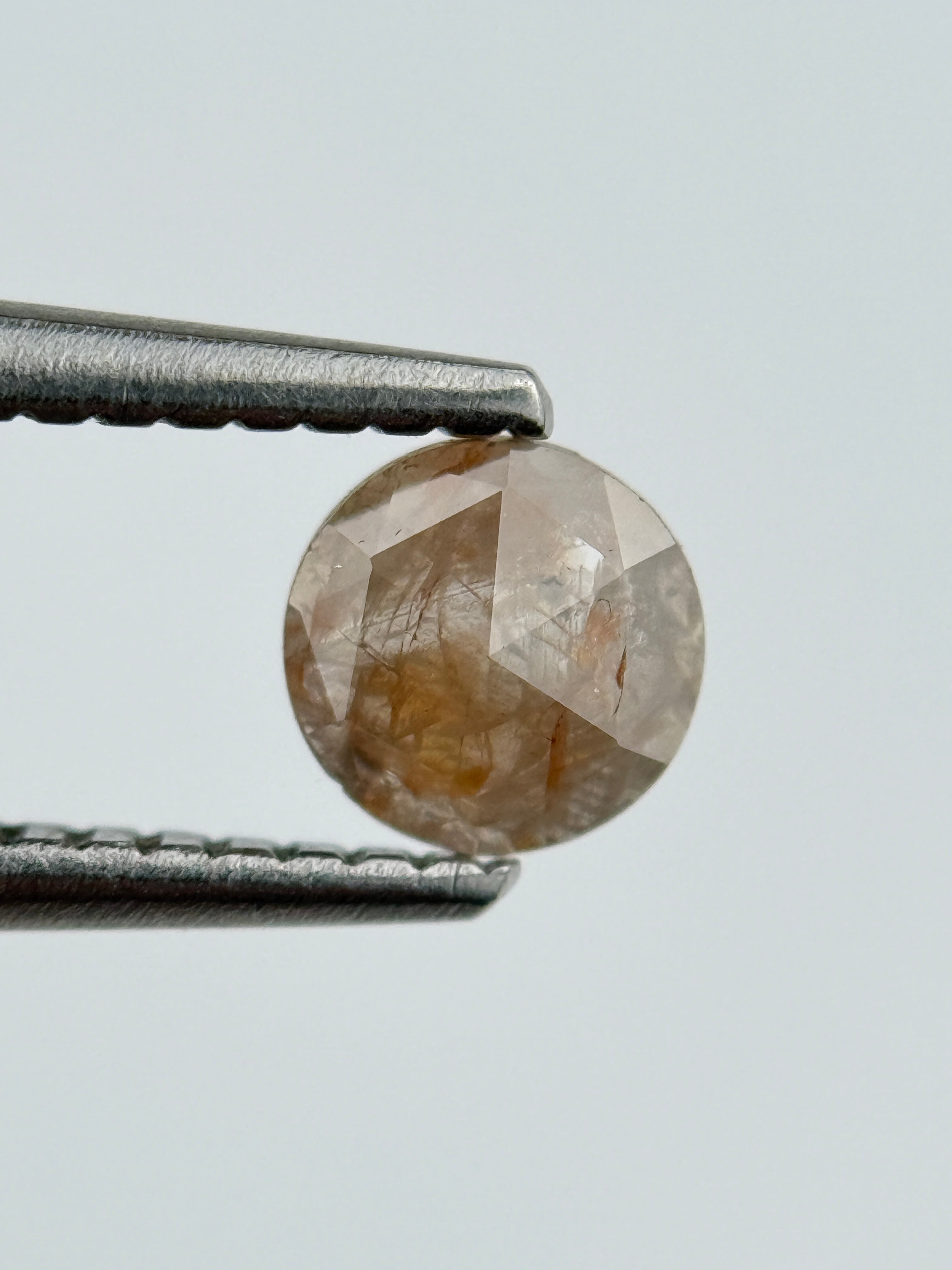 0.32 Ct Round Rose Cut Red Natural Diamond Loose