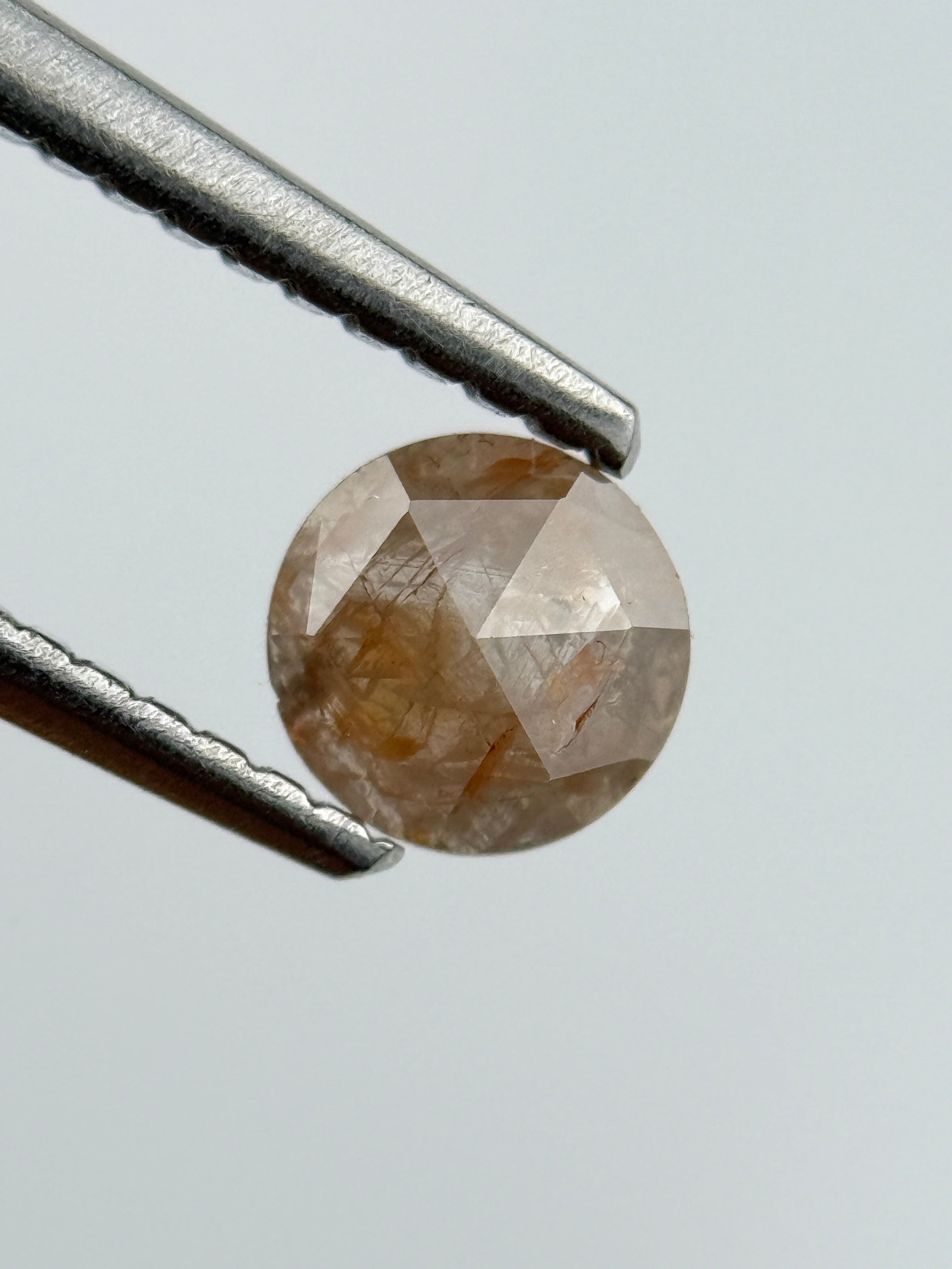 0.32 Ct Round Rose Cut Red Natural Diamond Loose