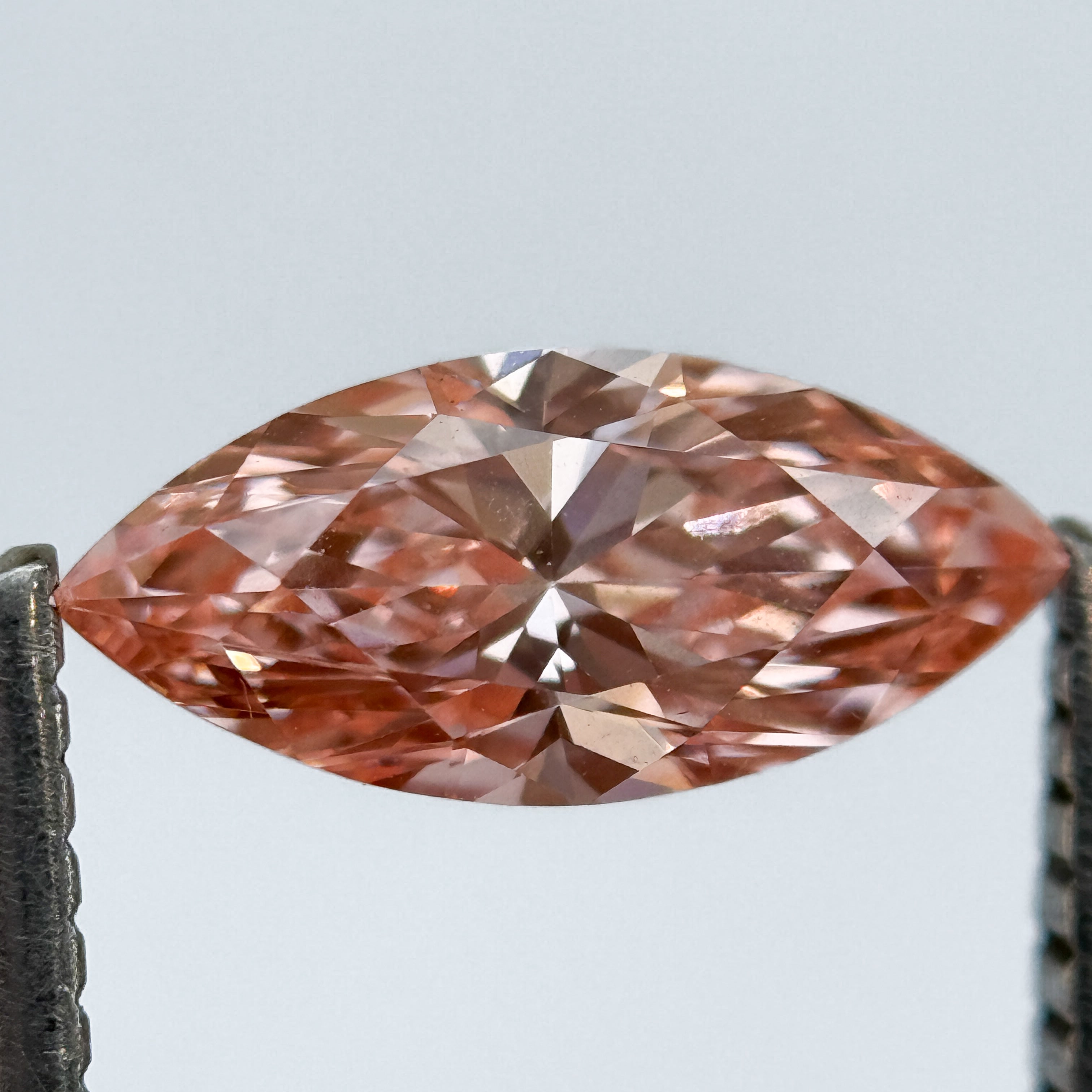 1.01 Ct Marquise Brilliant Cut Pink Natural Salt and Pepper Diamond