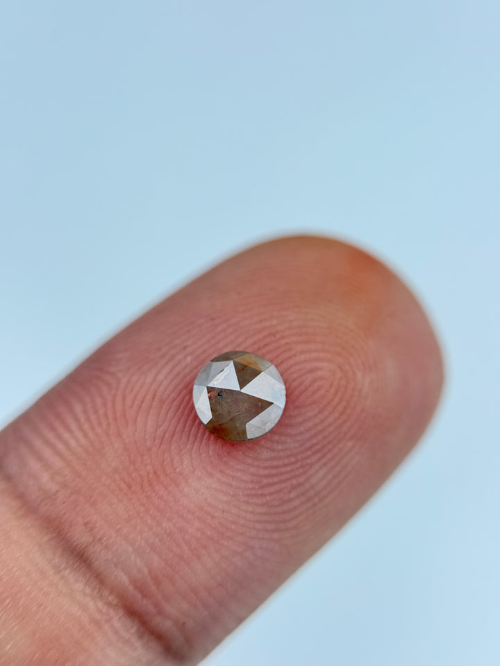 0.32 Ct Round Rose Cut Red Natural Diamond Loose