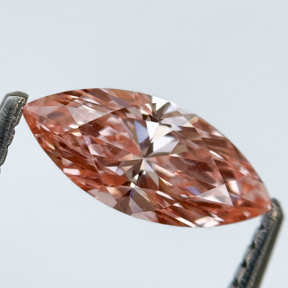 1.01 Ct Marquise Brilliant Cut Pink Natural Salt and Pepper Diamond