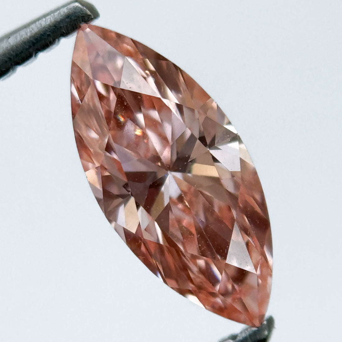 1.01 Ct Marquise Brilliant Cut Pink Natural Salt and Pepper Diamond