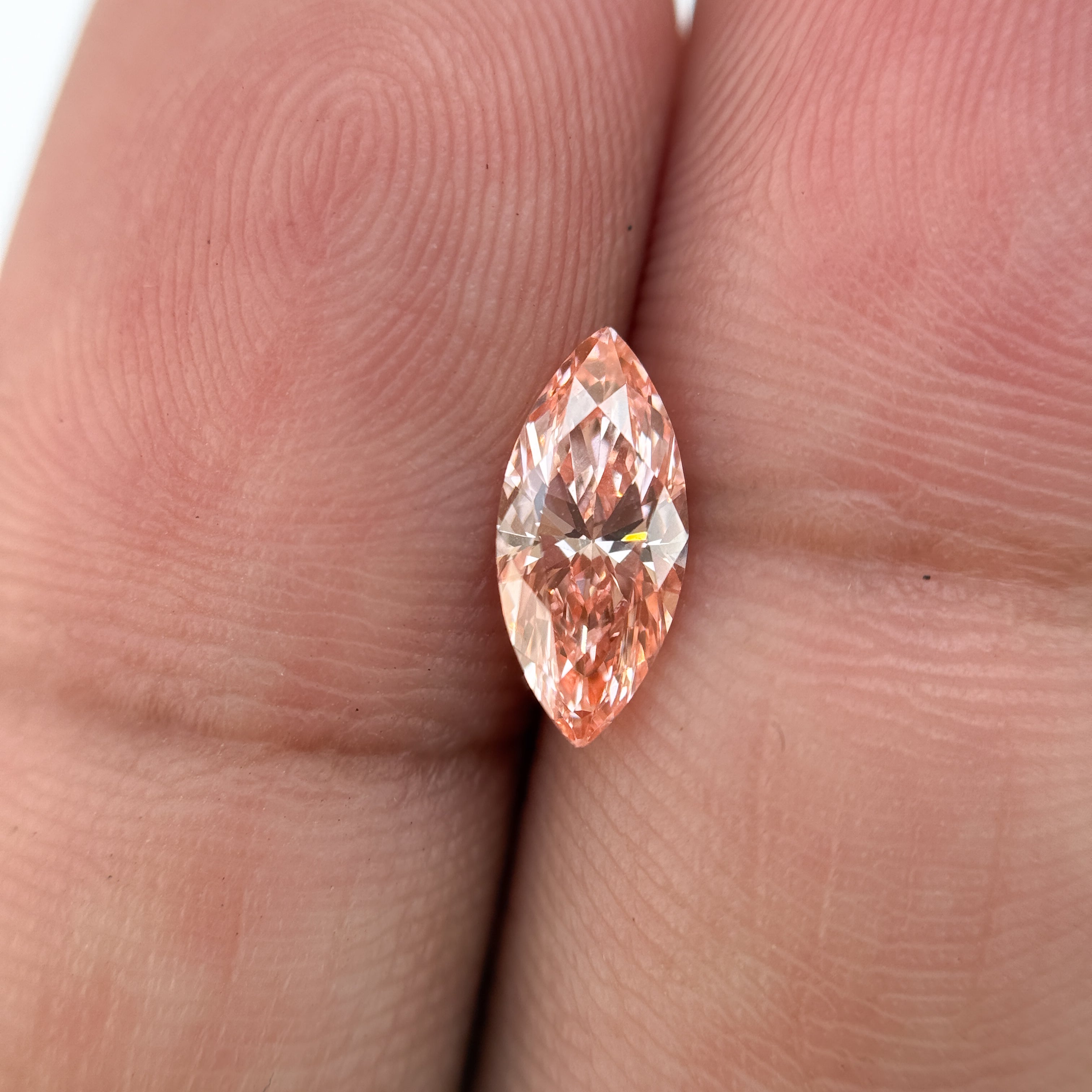 1.01 Ct Marquise Brilliant Cut Pink Natural Salt and Pepper Diamond