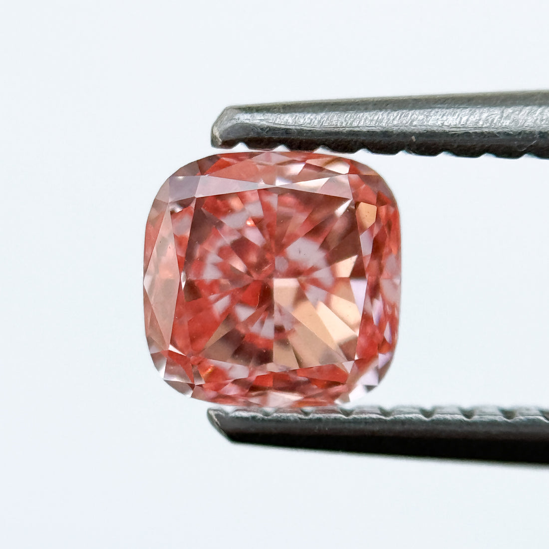 1.0 Ct Cushion Brilliant Cut Pink Natural Salt and Pepper Diamond