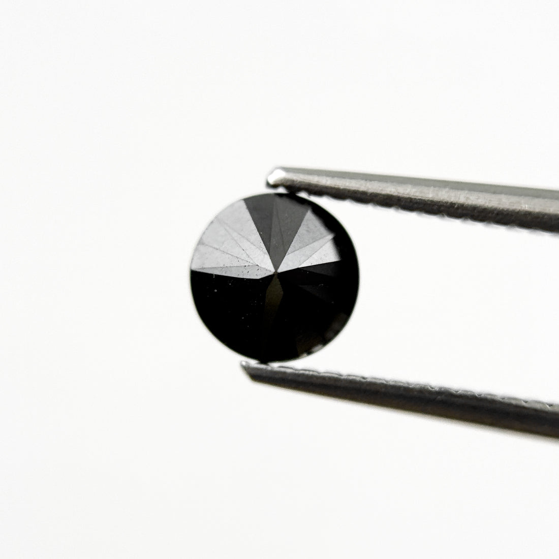 1.03 Ct Round Brilliant Cut Black Natural Salt and Pepper Diamond