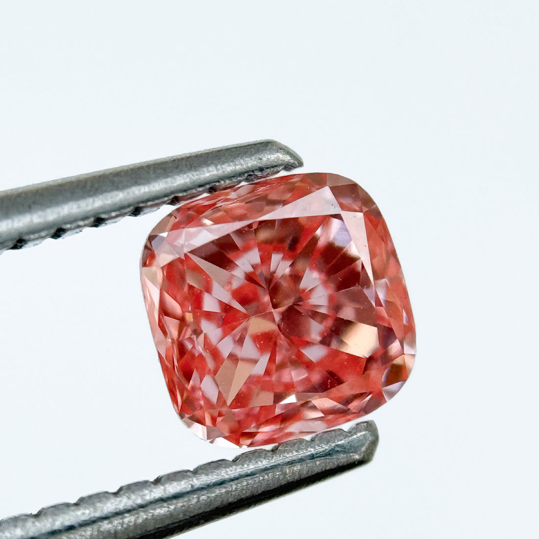1.0 Ct Cushion Brilliant Cut Pink Natural Salt and Pepper Diamond