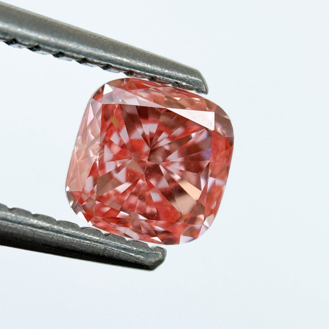 1.0 Ct Cushion Brilliant Cut Pink Natural Salt and Pepper Diamond