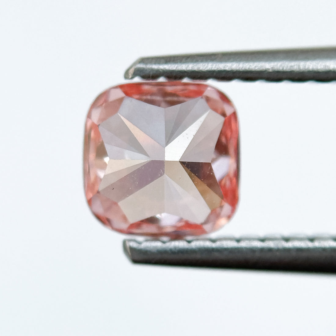 1.0 Ct Cushion Brilliant Cut Pink Natural Salt and Pepper Diamond