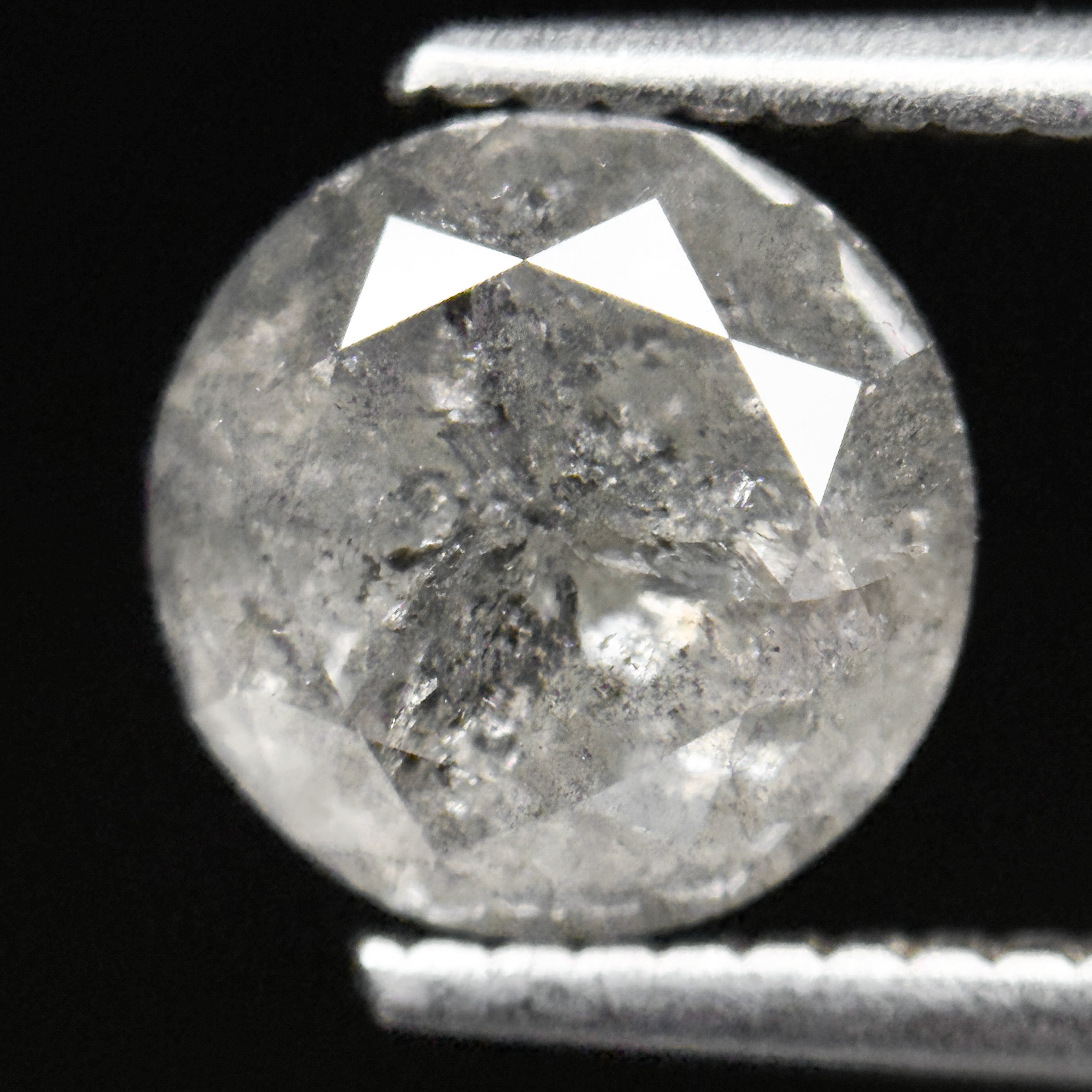 2.53 Ct Round Brilliant Cut ICY Snow White Natural Fancy Diamond