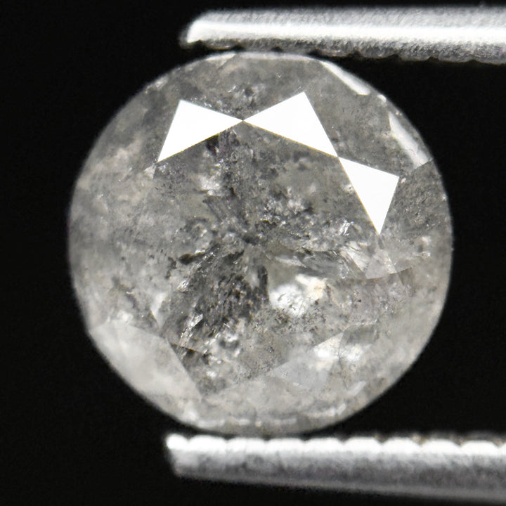 2.53 Ct Round Brilliant Cut ICY Snow White Natural Fancy Diamond