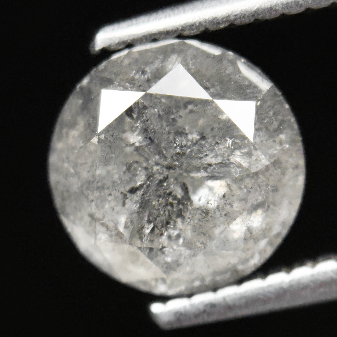 2.53 Ct Round Brilliant Cut ICY Snow White Natural Fancy Diamond