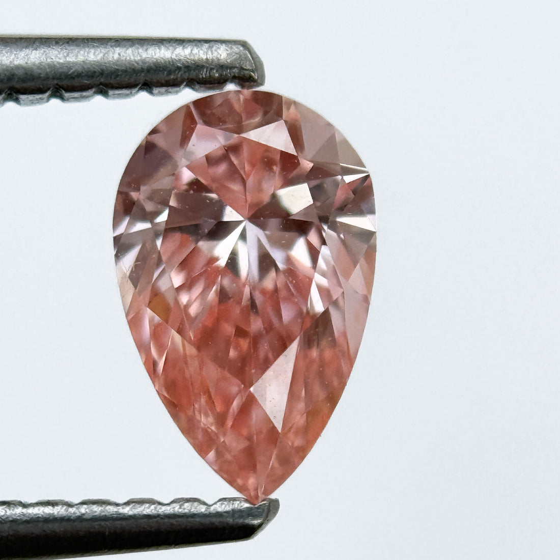 0.80 Ct Pear Brilliant Cut Pink Lab Grown Fancy Diamond