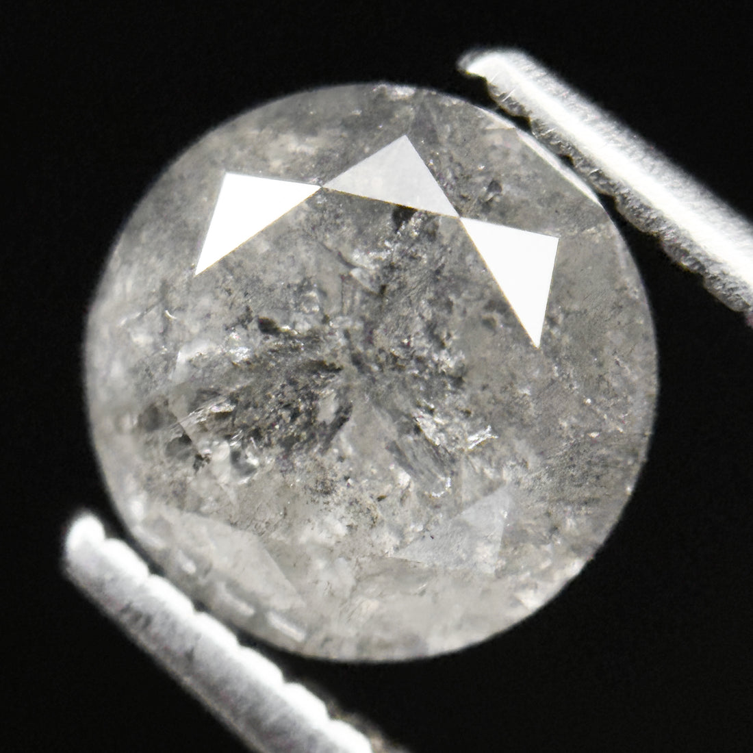 2.53 Ct Round Brilliant Cut ICY Snow White Natural Fancy Diamond