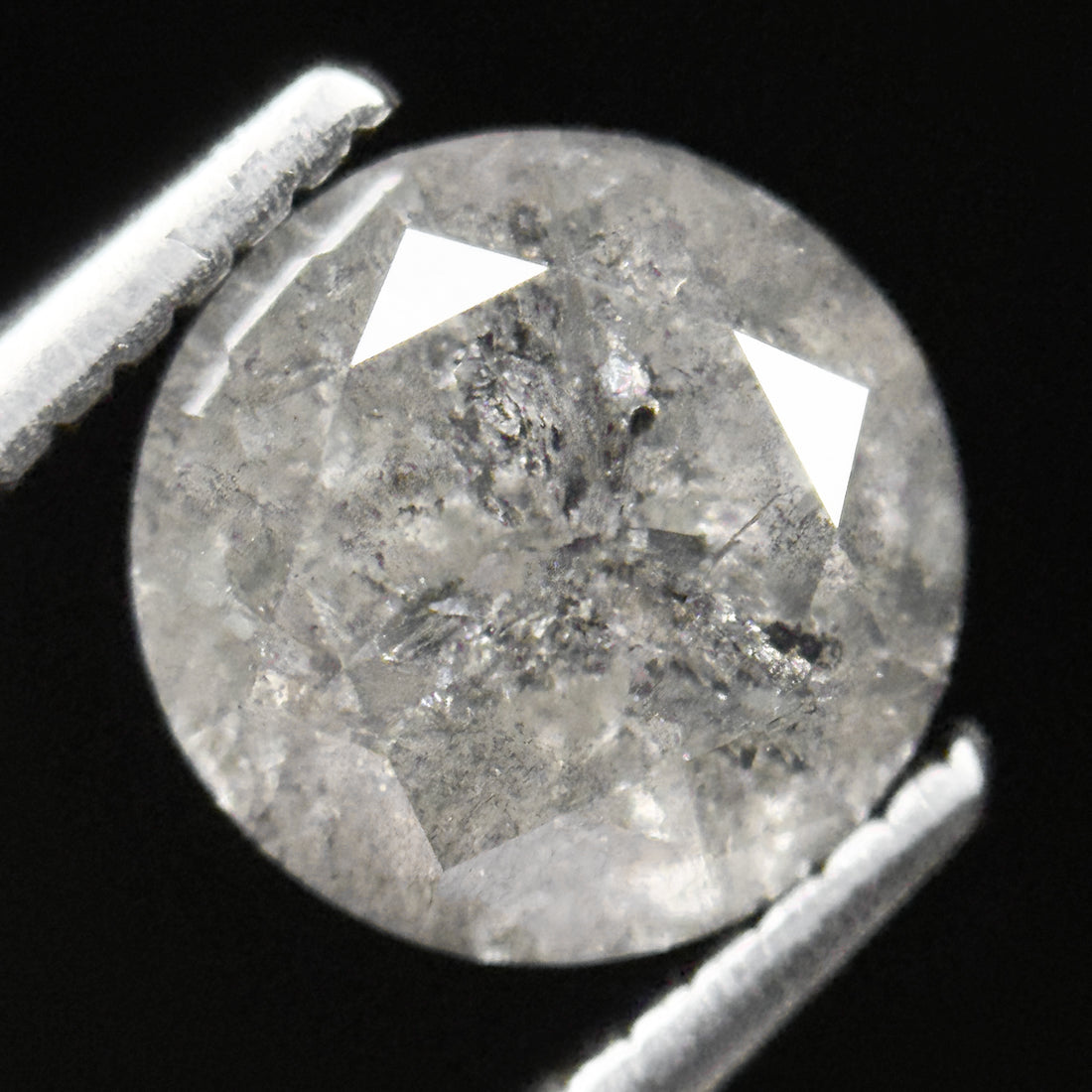 2.53 Ct Round Brilliant Cut ICY Snow White Natural Fancy Diamond