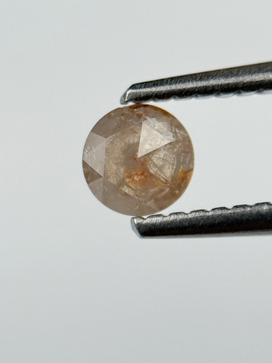 0.30 Ct Round Rose Cut Orange Natural Fancy Diamond