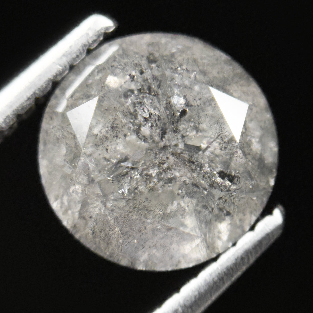 2.53 Ct Round Brilliant Cut ICY Snow White Natural Fancy Diamond