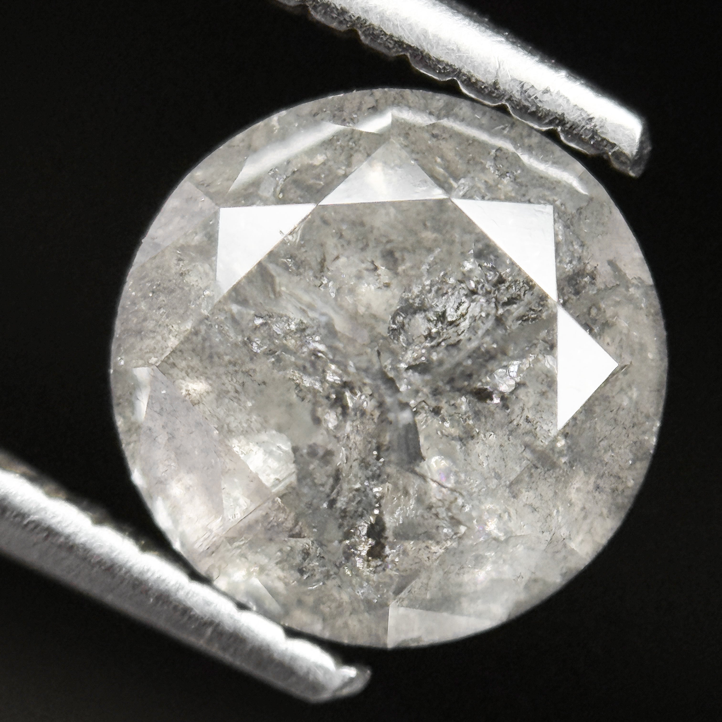 2.53 Ct Round Brilliant Cut ICY Snow White Natural Fancy Diamond