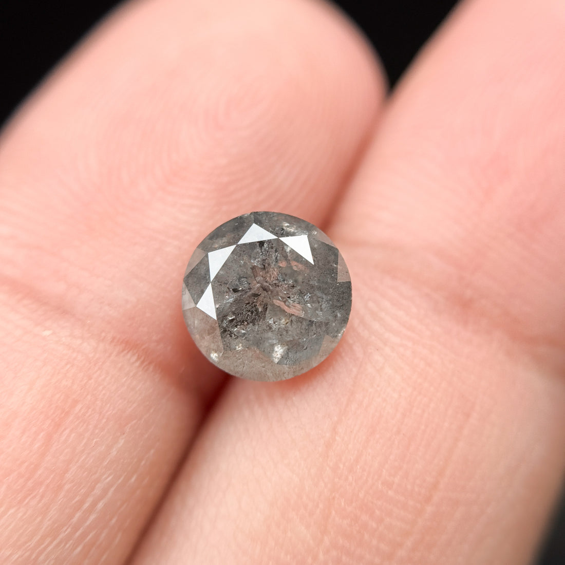 2.53 Ct Round Brilliant Cut ICY Snow White Natural Fancy Diamond