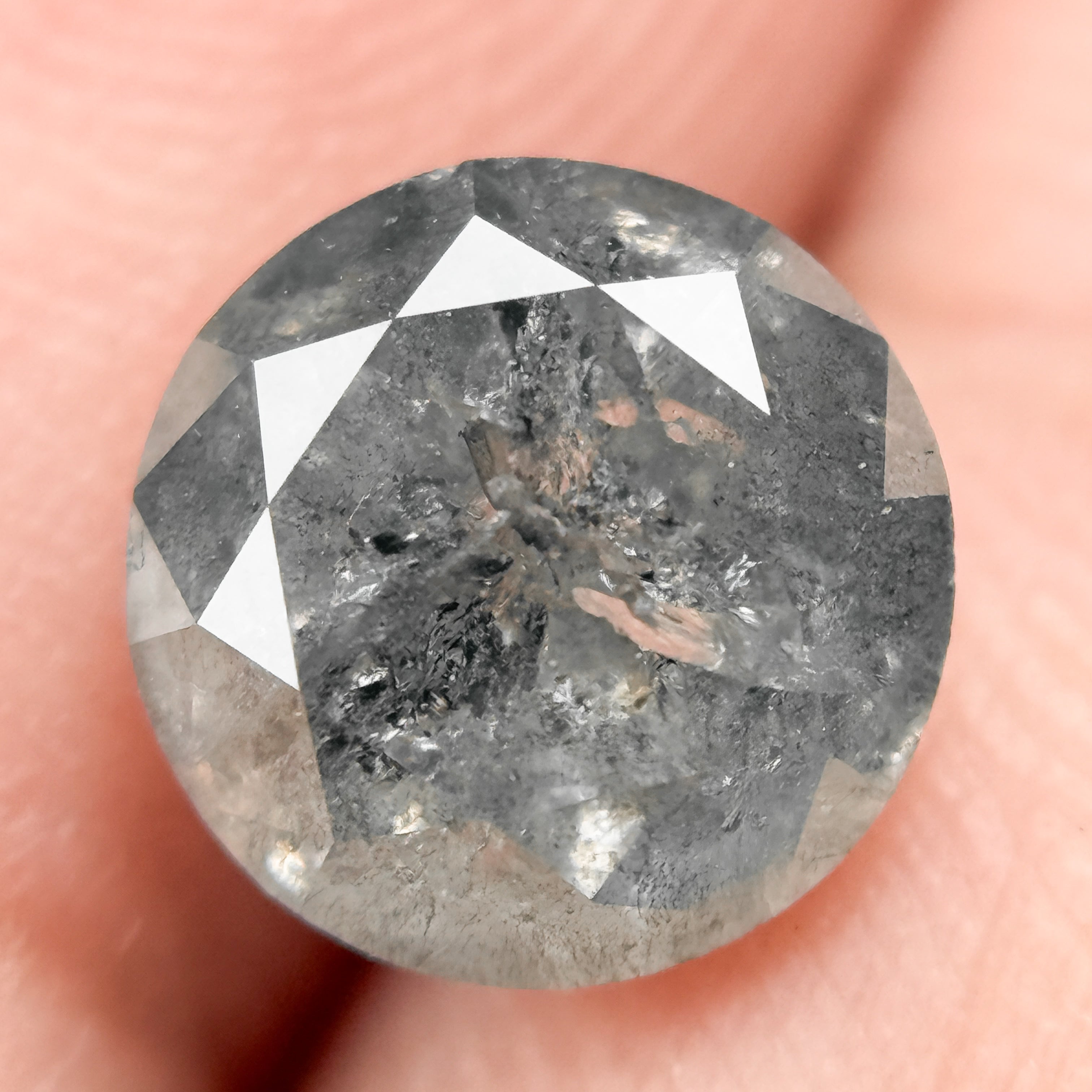 2.53 Ct Round Brilliant Cut ICY Snow White Natural Fancy Diamond