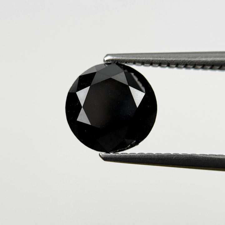 3.08 Ct Round Brilliant Cut Black Natural Loose Diamond