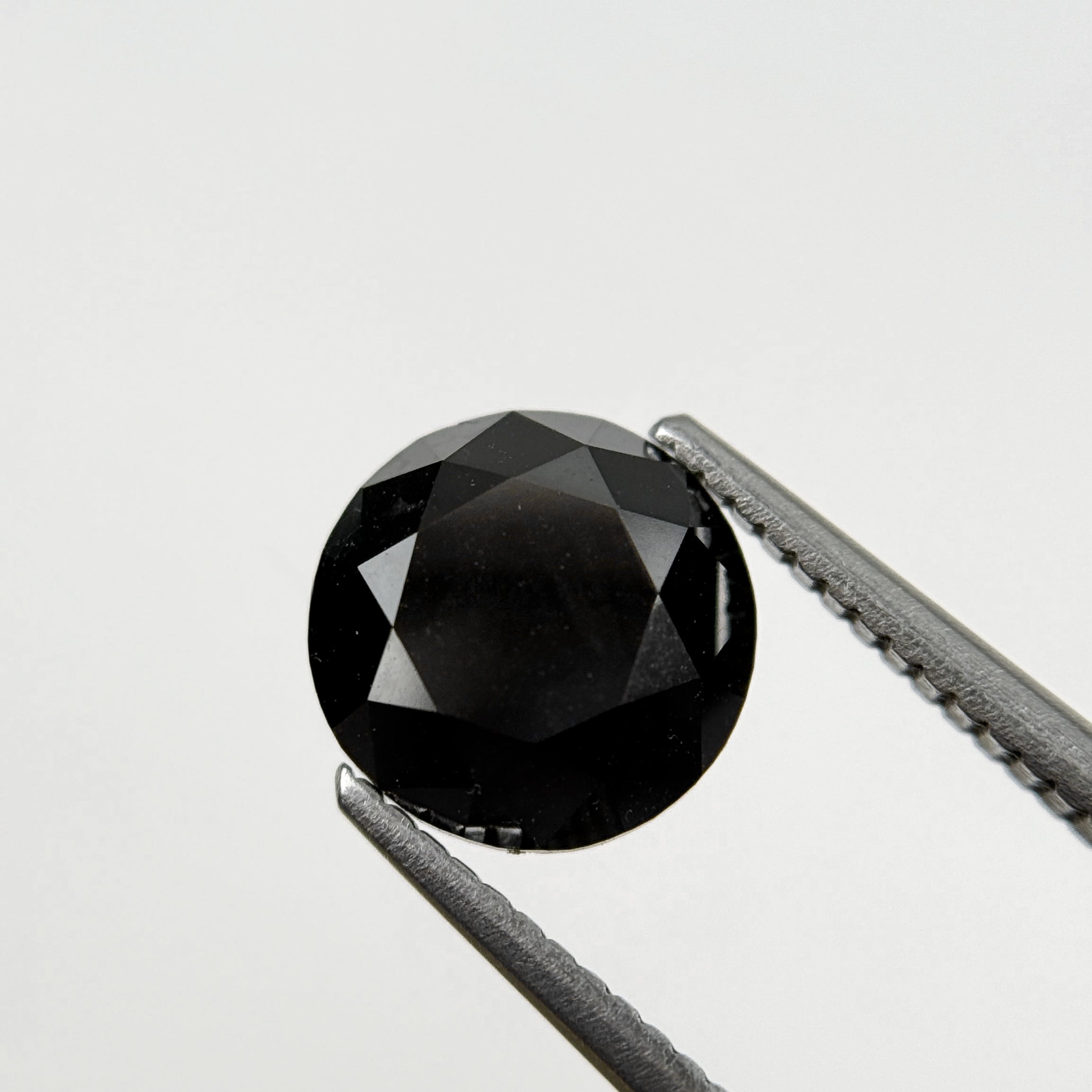 3.08 Ct Round Brilliant Cut Black Natural Loose Diamond
