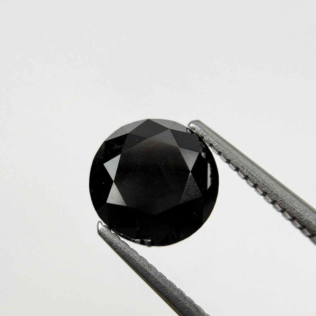 3.08 Ct Round Brilliant Cut Black Natural Loose Diamond