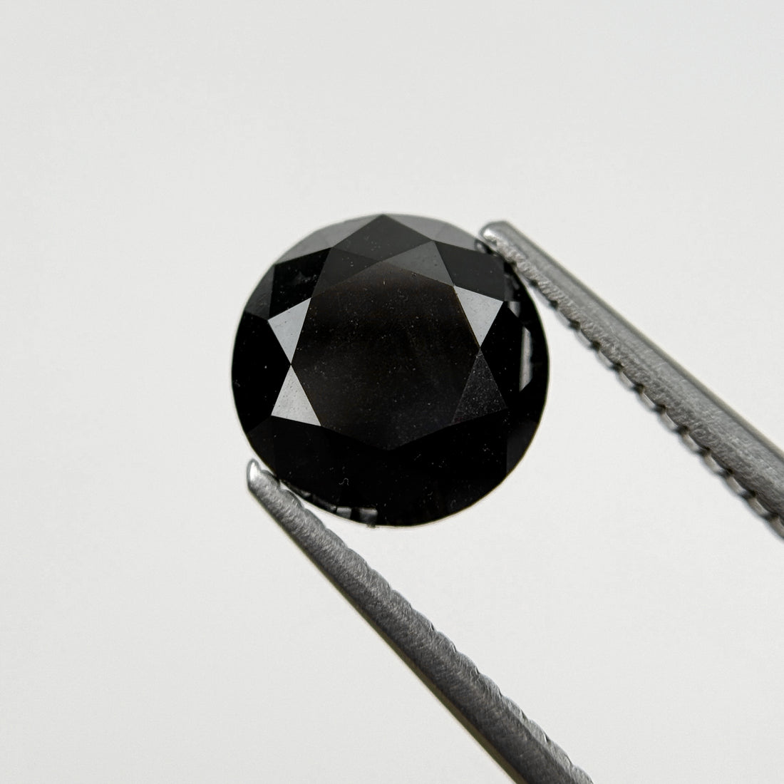 3.08 Ct Round Brilliant Cut Black Natural Loose Diamond