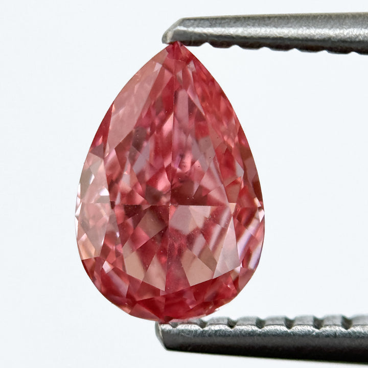 1.50 Ct Pear Brilliant Cut Pink Natural Salt and Pepper Diamond