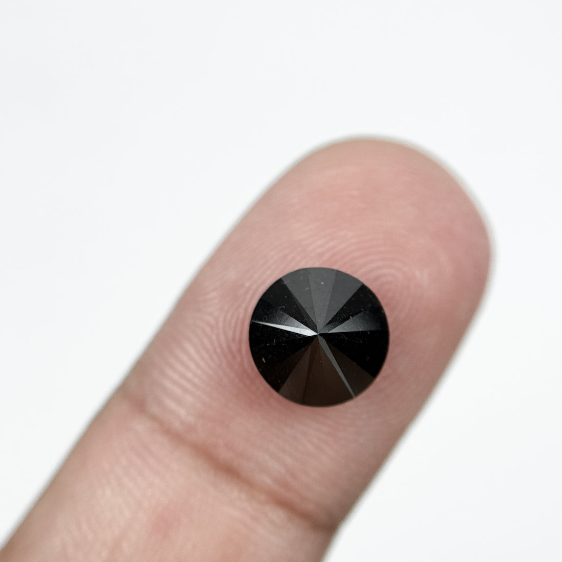 3.08 Ct Round Brilliant Cut Black Natural Salt and Pepper Diamond