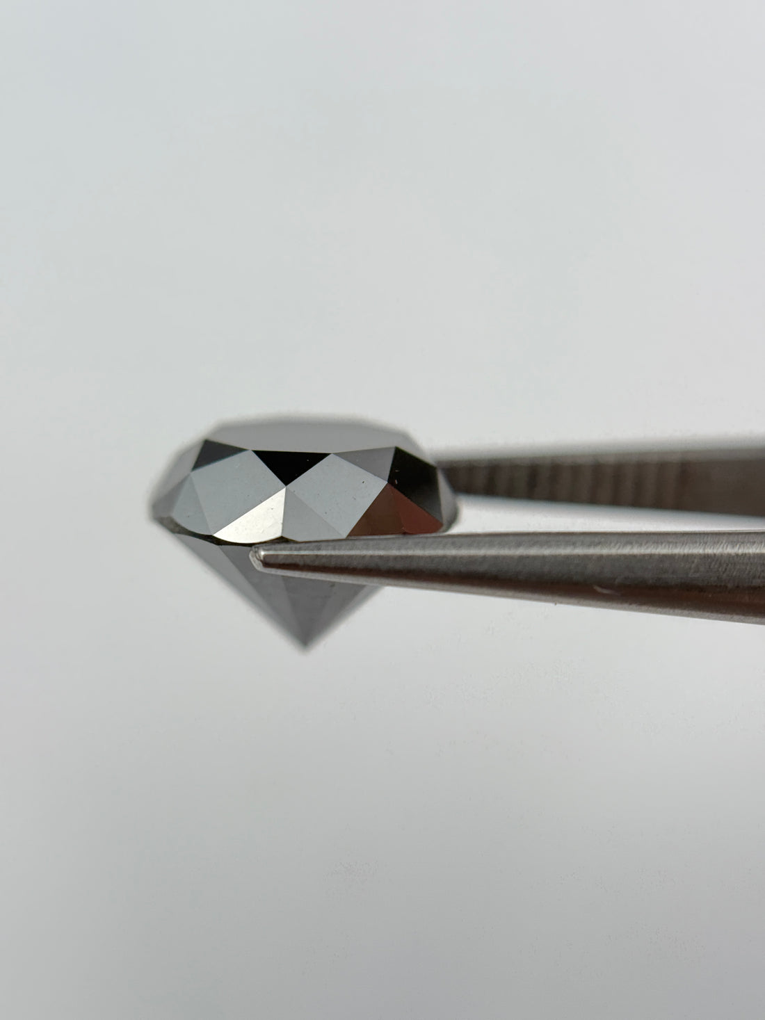 5.05 Ct Round Brilliant Cut Black Natural Galaxy Diamond