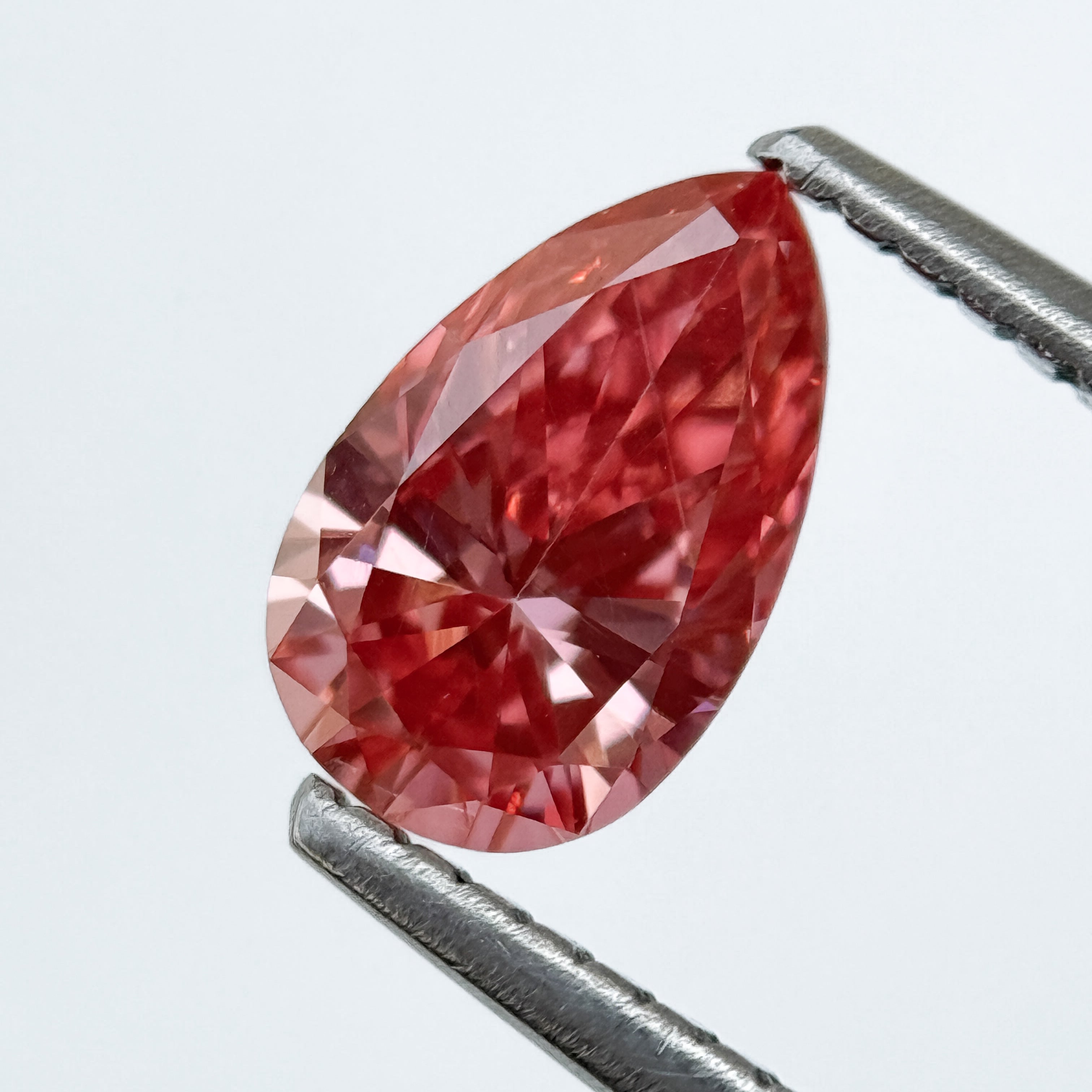 2.0 Ct Pear Brilliant Cut Pink Lab Grown Diamond