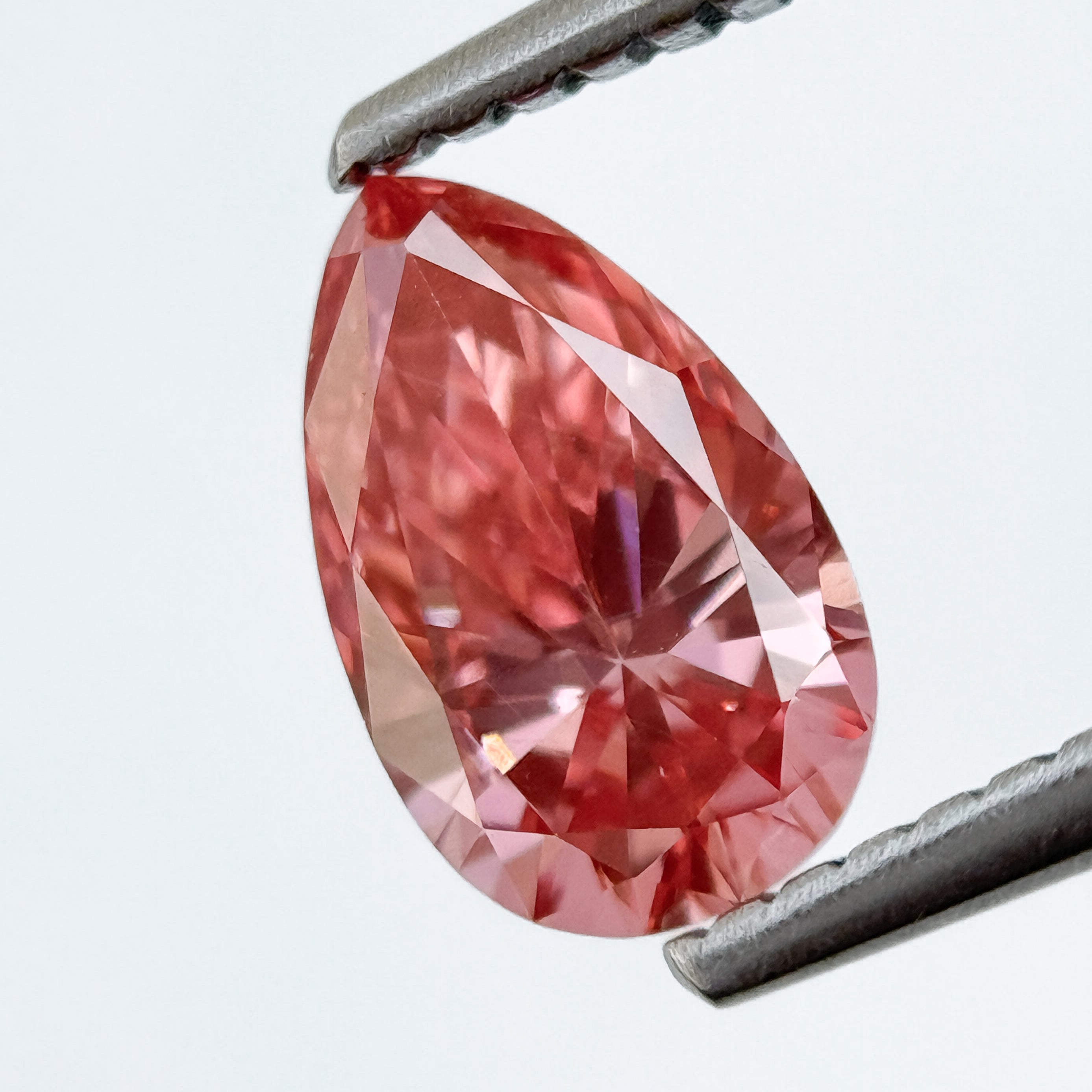 2.0 Ct Pear Brilliant Cut Pink Lab Grown Diamond