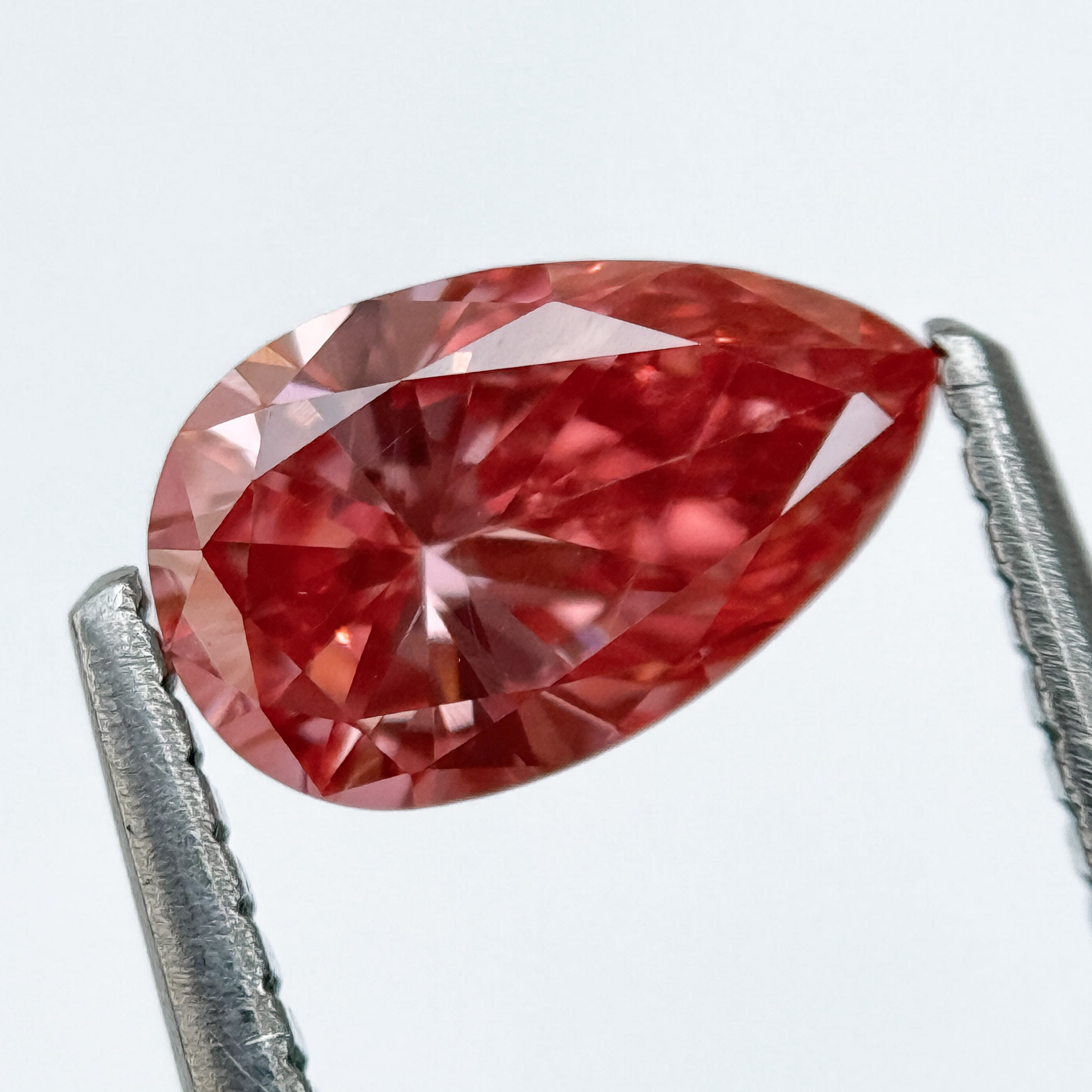 2.0 Ct Pear Brilliant Cut Pink Lab Grown Diamond